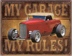 Desperate Enterprises My Garage My Rules fémplakát 40, 5 x 31, 5 cm "TACD1761 (D1761)