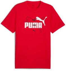 PUMA ESS logo LAB Summer férfi póló, piros-fehér-fekete, S25 (68467111)