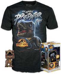 Funko Jurassic World The Apex Predator T-rex gyerek póló-figura szett, fekete, 2023 (70250)