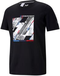 PUMA BMW M Motorsport Graphic T7 férfi póló, fekete-kék-piros (59952801-M)
