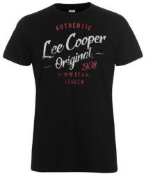 Lee Cooper férfi póló, Authentic Original 1908, fekete-fehér (MMB-POLO-040)
