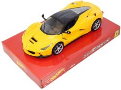Mattel LaFerrari sárga modell autó 1: 24 (BLY63)