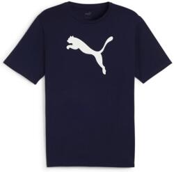PUMA teamRISE logo férfi póló, matrózkék-fehér, S25 (65870506)
