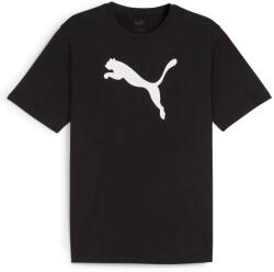 PUMA teamRISE logo férfi póló, fekete-fehér, S25 (65870503)
