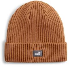 PUMA uniszex Classic Cuff téli kötött sapka, caramel latte-sötétszürke-fehér, S24 (02482605)
