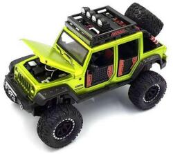  OFF Road 4x4 Jeep with light & sound green hátrahúzós autó 1: 24 (2411B)