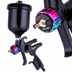 ITALCO Pistol de Vopsit Profesional Volum Mare Presiune Mică ITALCO GLOSS M1, Duza 1.3 mm, Capacitate 600 ml (TRS2-000636)