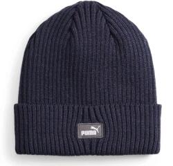 PUMA uniszex Classic Cuff téli kötött sapka, matrózkék-sötétszürke-fehér, S23-S24 (02482602)