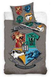 Carbotex Harry Potter 'Roxforti házak, szürke' ágyneműhuzat szett 140 x 200 + 70 x 90 cm (HP201041-PP)