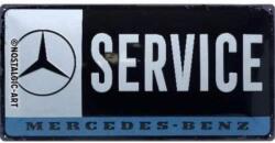 Nostalgic Art Mercedes-Benz dombornyomott fémplakát "Service" 25 x 50 cm (NOSFEMPLAKAT25x50-Merci-Service)