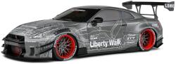 Solido Nissan GT-R (R35) W/Liberty Walk body kit 2.0 fekete/szürke 2020 modellautó 1: 18 (S1805810)