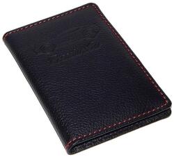 RH Portugal Premium Car+L black&red bőr jogosítvány és forgalmi en. tartó