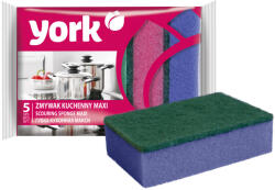 YORK Set 5 Bureți de Curățare Dimensiune Mare - YORK pentru Vase, Chiuvete și Suprafețe de Gătit (yrx_030040)
