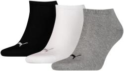 PUMA 3 páros csomagolású sneaker uniszex zokni, fekete-fehér-szürke (90680715)
