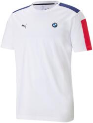 PUMA BMW M Motorsport T7 férfi póló, fehér-kék-piros (59951602-M)