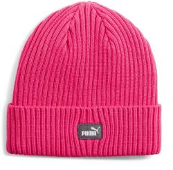 PUMA uniszex Classic Cuff téli kötött sapka, rózsaszín-sötétszürke-fehér, S24 (02482606)