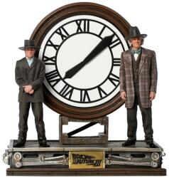 Iron Studios Back to the Future III Marty and Doc at the clock Deluxe Art Limited Edition dioráma 1: 10 (UNBTTF44721-10)