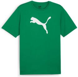 PUMA teamRISE logo férfi póló, sport zöld-fehér, S25 (65870505)