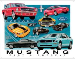 Desperate Enterprises Ford Mustang Past & Present fémplakát 40, 5 x 31, 5 "TACD1272 (1272)