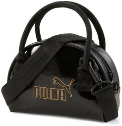 PUMA Core Up női kézitáska 19 x 14 x 7 cm, fekete-arany (07871501)