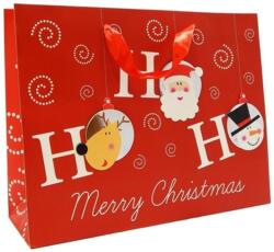  Dísztasak 32 x 25 cm "Karácsony, Merry Christmas, 3D HOHO (LAM342257L-3Dhoho)