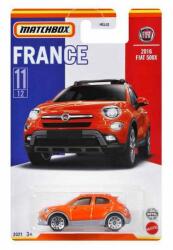 Mattel 2016 Fiat 500X "best of france series" narancssárga Matchbox 1: 64 (HBL12/HBL02)