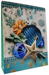  Dísztasak 42 x 32 cm "Karácsony, dísz, nap, világos kék (LAM488608-lightblue)