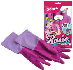 York Mănuși de Cauciuc Parfumate Roșii, Mărimea "S" (1 Pereche) - YORK - CLEAN HOUSE (yrx_092390)