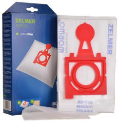 Zelmer, Fakir Saci de praf sintetici 4 bucăți pentru aspiratoare Zelmer Solaris, Magnat, Jupiter, Maxim (ZVC425HT 425SP) - Microfibră sintetică, Clasa de filtrare HEPA H10 (EPA E10), Dimensiuni 285mm x 290mm, Compa
