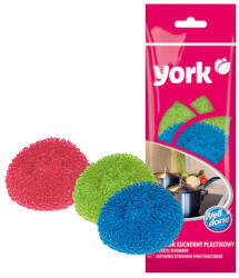 YORK Set de Bureți de Curățare din Plastic (3 bucăți) - YORK (yrx_001010)
