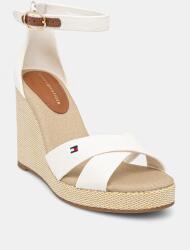 Tommy Hilfiger szandál FLAG HIGH WEDGE ESPAD CRISSCROSS - fehér Női 41