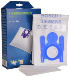 Bosch, Siemens Sac de praf sintetic 4 bucăți - Compatibil cu aspiratoarele Bosch Siemens - Microfibră sintetică, Filtrare HEPA H10, Produs aftermarket (KA-SC-209)
