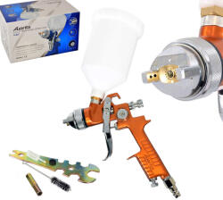 AUARITA Pistol de Pulverizare Auarita H-827 HVLP Auriu 2.5 mm, Furtun 1/4", Capacitate 600 ml, Material Metalic (TRS2-00027)