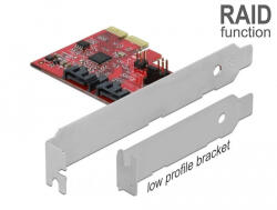 Delock 2 portos SATA PCI Express Kártya RAID 1-del - megismételve a meglévő adatokat (DL-90406)
