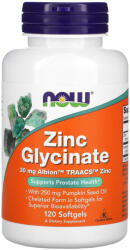 NOW Zinc Glycinate 120 comprimate