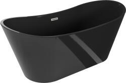 Mexen Montana 170x80 cm fekete/szálcsiszolt nikkel (52011708070-97)