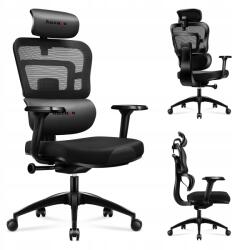 Huzaro Gamer Szék Ergonomikus Huzaro Fekete Mesh Bőr Szellőzés 150kg-ig (COMBAT 7.0 BLACK)