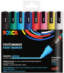 uni Posca PC-5M dekormarker készlet, 1.8-2.5 mm, 8 szín (TUPC5M8)