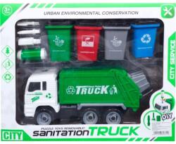 Magic Toys Szelektív hulladékszállító kukásautó kiegészítőkkel
