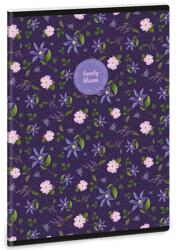 Ars Una Ars Una: Lovely Bloom Wild Rose extra kapcsos kockás füzet A/5