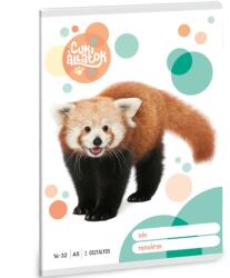 Ars Una Ars Una: Cuki állatok - Vörös panda 2. osztályos vonalas füzet 32 lapos A/5