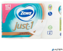 Zewa Toalettpapír, 5 rétegű, kistekercses, 6 tekercs, ZEWA "Just1 (488622/488935)