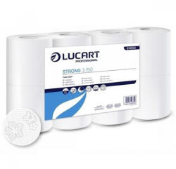 Lucart Toalettpapír, 3 rétegű, kistekercses, 8 tekercses, LUCART "Strong 3.150", fehér (UBC79)