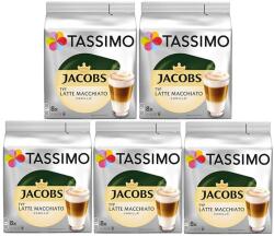 Douwe Egberts Tassimo Latte Macchiato Vanília kapszula 8+8db karton 5 csomag