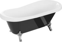 Mexen Retro 150x73 cm negru/alb/crom (53251507375-00)