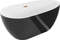 Mexen Eos 170x75 cm negru/alb/periat cupru (52471707575-65)