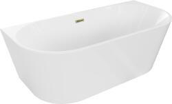 Mexen Oval 180x80 cm alb/auriu (52671808000-50)