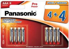 Panasonic Pro Power Gold alkáli mikro elem LR03PPG/8BW 1, 5V AAA, 8 db (LR03PPG/8BW)