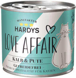  Hardys LOVE AFFAIR 6x200g Hardys LOVE AFFAIR Borjú & pulyka nedves macskatáp