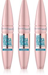 Maybelline New York Lash Sensational mascara rezistent la apa pentru alungire, rotire si volum culoare Black